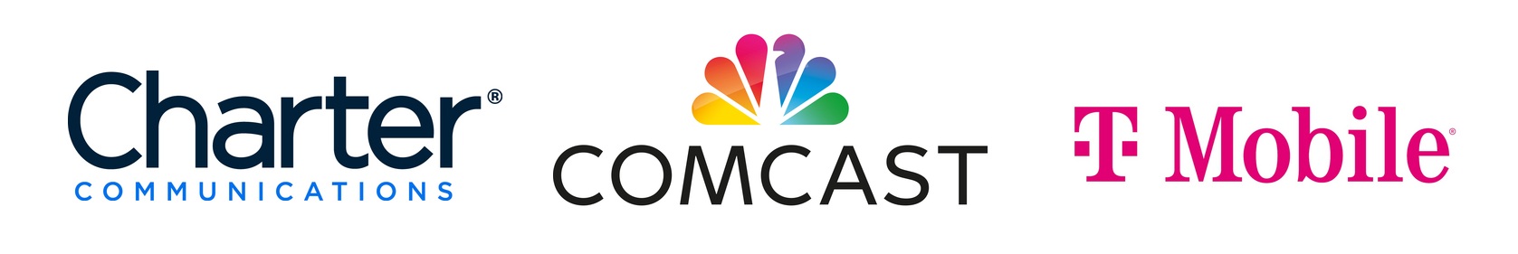 Charter Communications, Comcast, T mobile